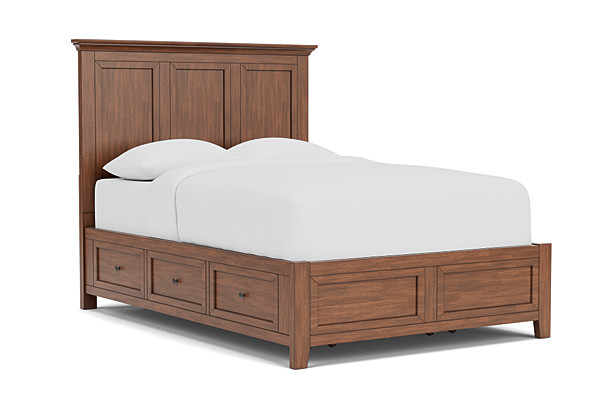 San Mateo Brown Queen Storage Bed